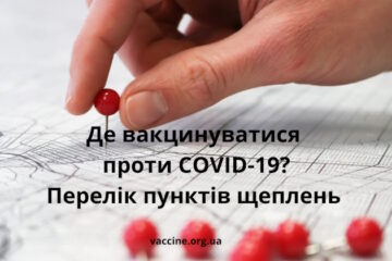 Перелік пунктів щеплень проти COVID-19 , що діють у Волинській області